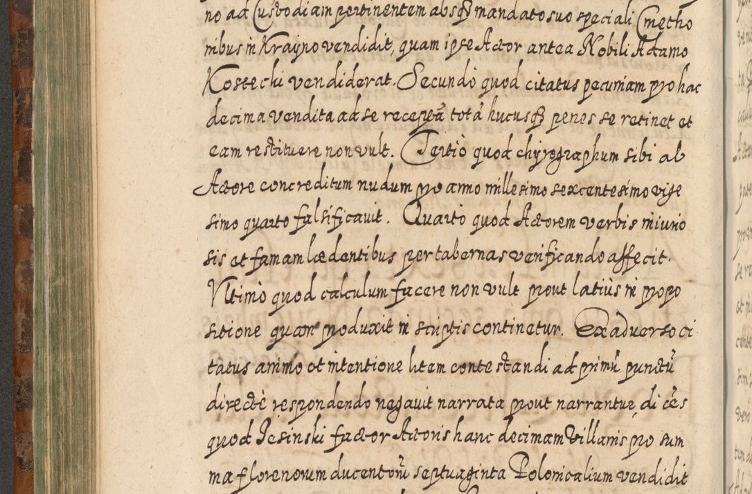 Zdjęcie nr 415 dla obiektu archiwalnego: Acta actorum, causarum spiritualium, civilium, criminalium, obligationum, quietationum, inscpritionum, cessionum, decimarum, testamentorum R. D. Martini Szyszkowski, episcopi Cracoviensis, ducis Severiensis in annis 1624 - 1626. Tomus tertius.