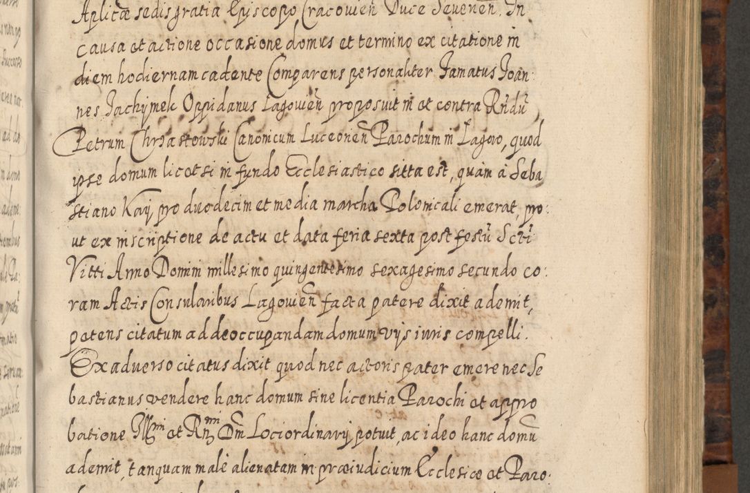 Zdjęcie nr 608 dla obiektu archiwalnego: Acta actorum, causarum spiritualium, civilium, criminalium, obligationum, quietationum, inscpritionum, cessionum, decimarum, testamentorum R. D. Martini Szyszkowski, episcopi Cracoviensis, ducis Severiensis in annis 1624 - 1626. Tomus tertius.