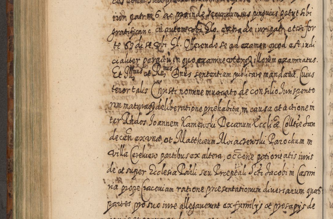 Zdjęcie nr 805 dla obiektu archiwalnego: Acta actorum, causarum spiritualium, civilium, criminalium, obligationum, quietationum, inscpritionum, cessionum, decimarum, testamentorum R. D. Martini Szyszkowski, episcopi Cracoviensis, ducis Severiensis in annis 1624 - 1626. Tomus tertius.