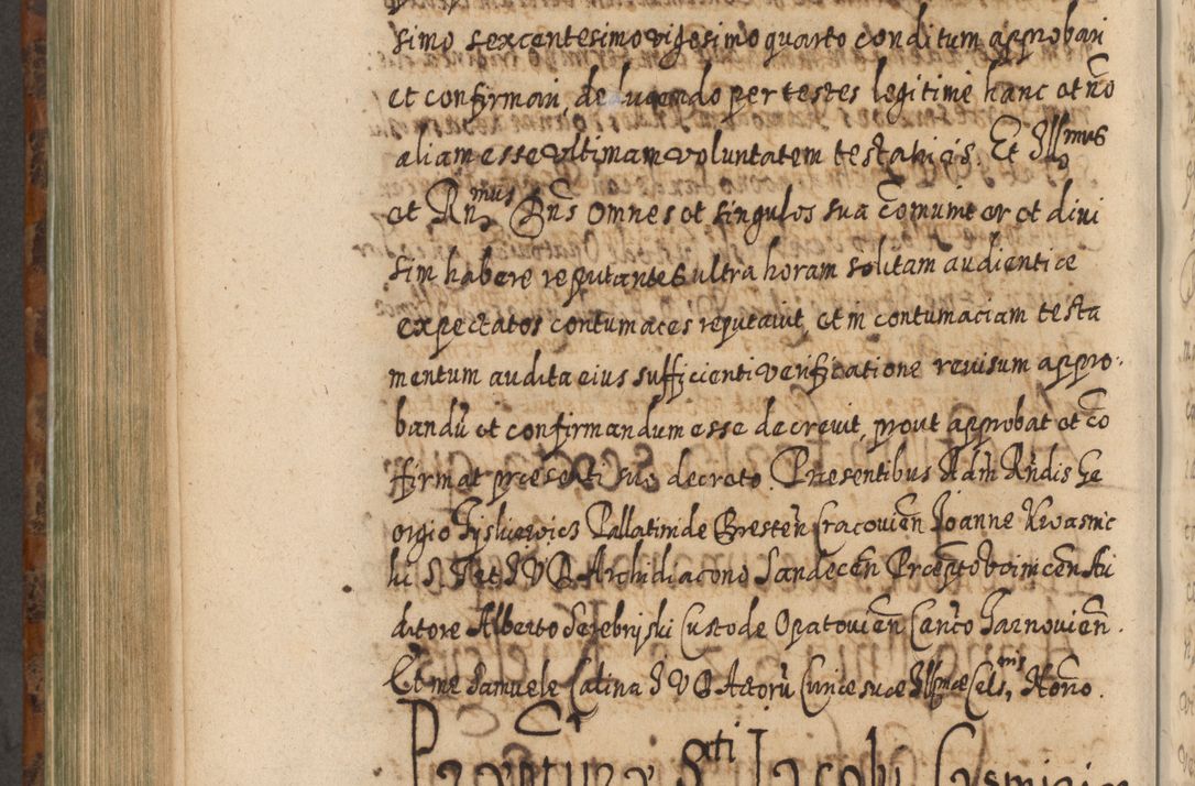 Zdjęcie nr 803 dla obiektu archiwalnego: Acta actorum, causarum spiritualium, civilium, criminalium, obligationum, quietationum, inscpritionum, cessionum, decimarum, testamentorum R. D. Martini Szyszkowski, episcopi Cracoviensis, ducis Severiensis in annis 1624 - 1626. Tomus tertius.