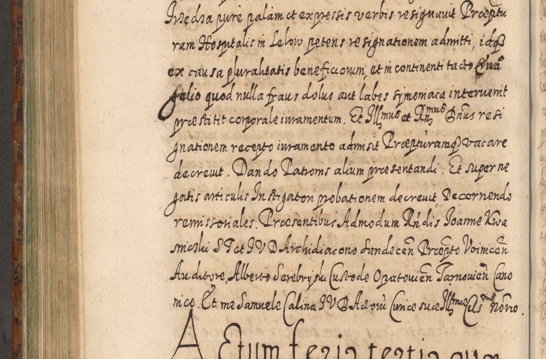 Zdjęcie nr 795 dla obiektu archiwalnego: Acta actorum, causarum spiritualium, civilium, criminalium, obligationum, quietationum, inscpritionum, cessionum, decimarum, testamentorum R. D. Martini Szyszkowski, episcopi Cracoviensis, ducis Severiensis in annis 1624 - 1626. Tomus tertius.