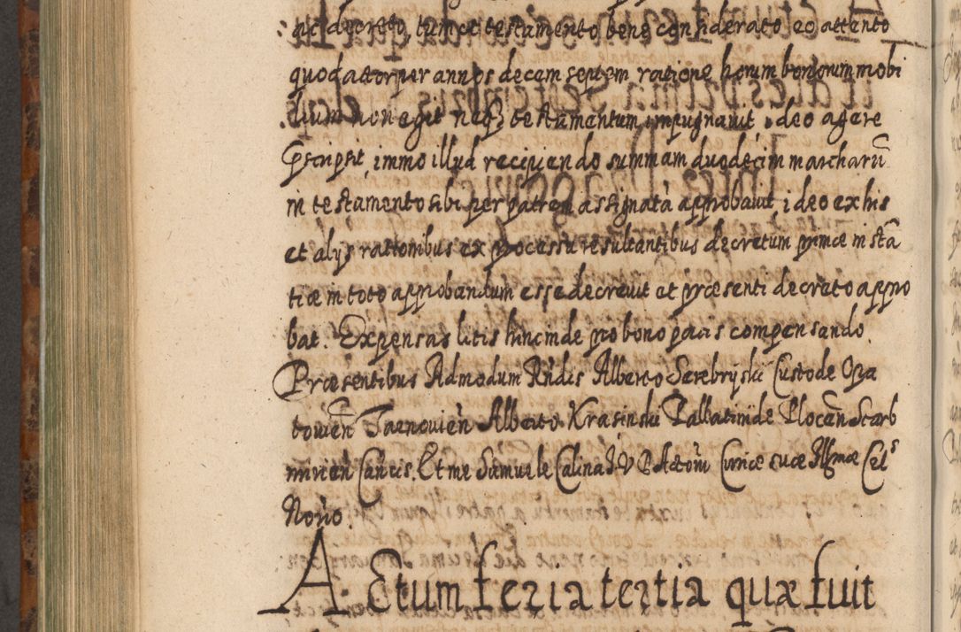 Zdjęcie nr 779 dla obiektu archiwalnego: Acta actorum, causarum spiritualium, civilium, criminalium, obligationum, quietationum, inscpritionum, cessionum, decimarum, testamentorum R. D. Martini Szyszkowski, episcopi Cracoviensis, ducis Severiensis in annis 1624 - 1626. Tomus tertius.