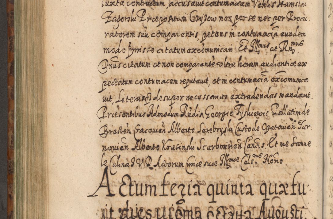 Zdjęcie nr 775 dla obiektu archiwalnego: Acta actorum, causarum spiritualium, civilium, criminalium, obligationum, quietationum, inscpritionum, cessionum, decimarum, testamentorum R. D. Martini Szyszkowski, episcopi Cracoviensis, ducis Severiensis in annis 1624 - 1626. Tomus tertius.