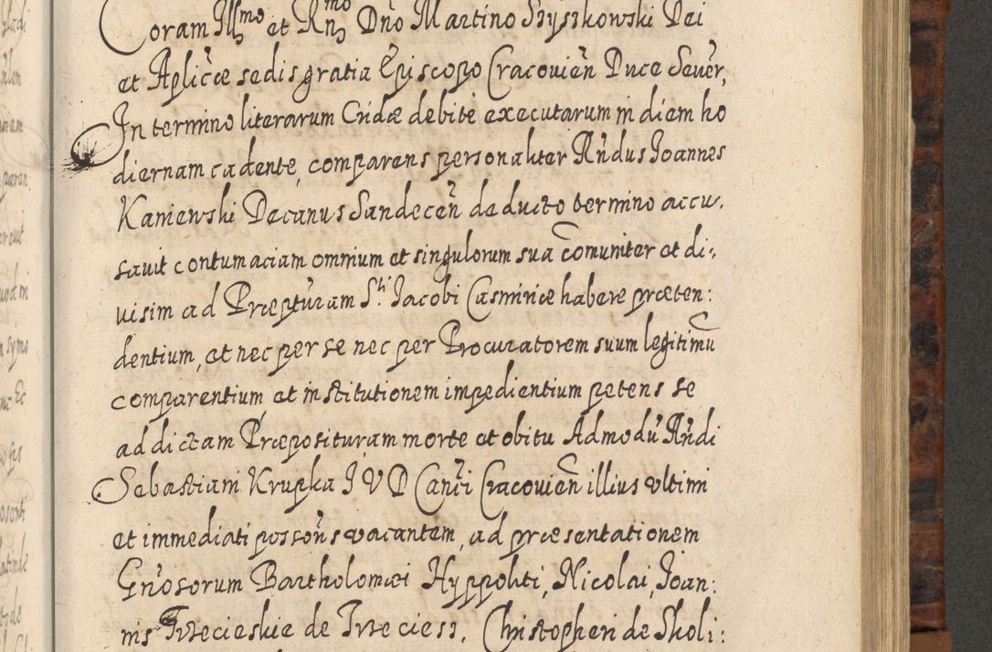Zdjęcie nr 760 dla obiektu archiwalnego: Acta actorum, causarum spiritualium, civilium, criminalium, obligationum, quietationum, inscpritionum, cessionum, decimarum, testamentorum R. D. Martini Szyszkowski, episcopi Cracoviensis, ducis Severiensis in annis 1624 - 1626. Tomus tertius.
