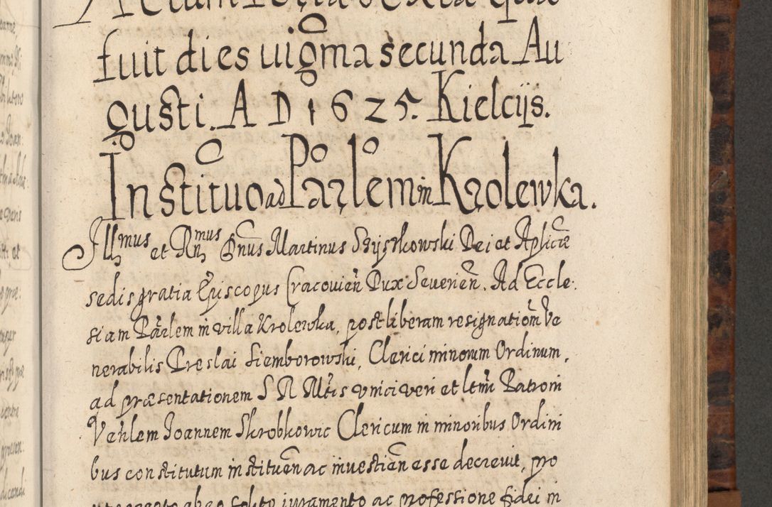 Zdjęcie nr 762 dla obiektu archiwalnego: Acta actorum, causarum spiritualium, civilium, criminalium, obligationum, quietationum, inscpritionum, cessionum, decimarum, testamentorum R. D. Martini Szyszkowski, episcopi Cracoviensis, ducis Severiensis in annis 1624 - 1626. Tomus tertius.