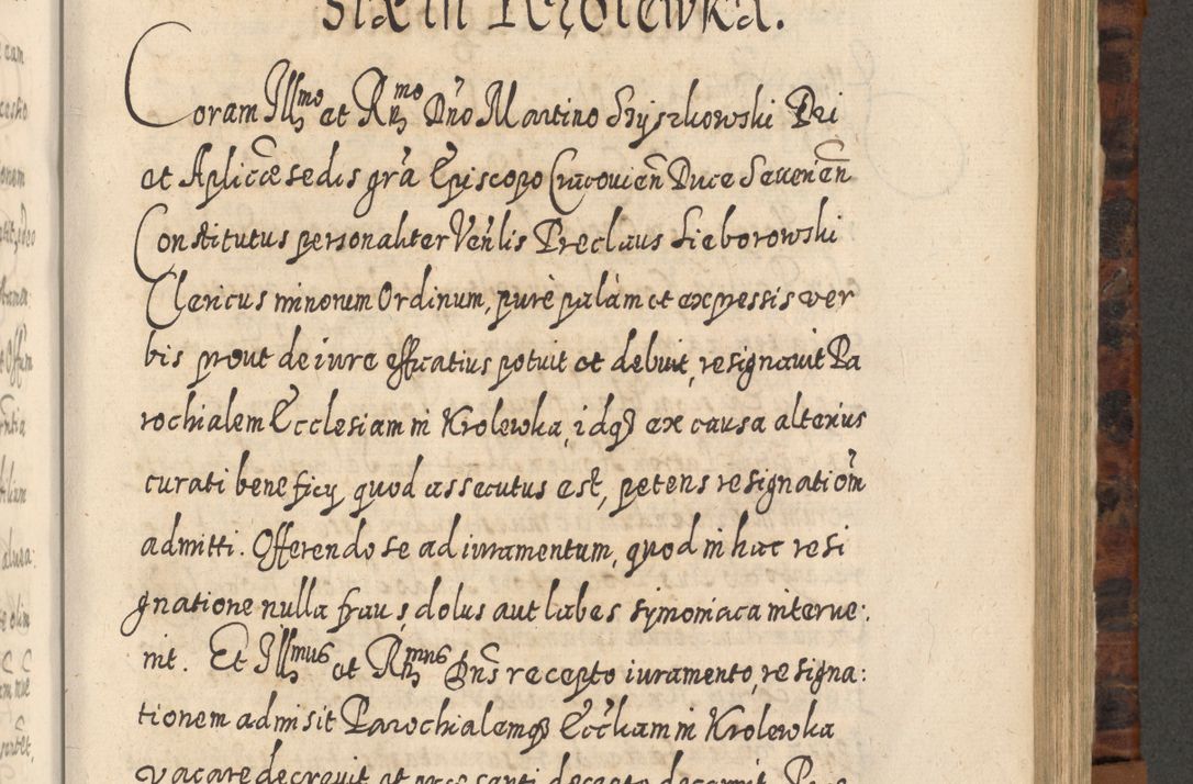 Zdjęcie nr 756 dla obiektu archiwalnego: Acta actorum, causarum spiritualium, civilium, criminalium, obligationum, quietationum, inscpritionum, cessionum, decimarum, testamentorum R. D. Martini Szyszkowski, episcopi Cracoviensis, ducis Severiensis in annis 1624 - 1626. Tomus tertius.