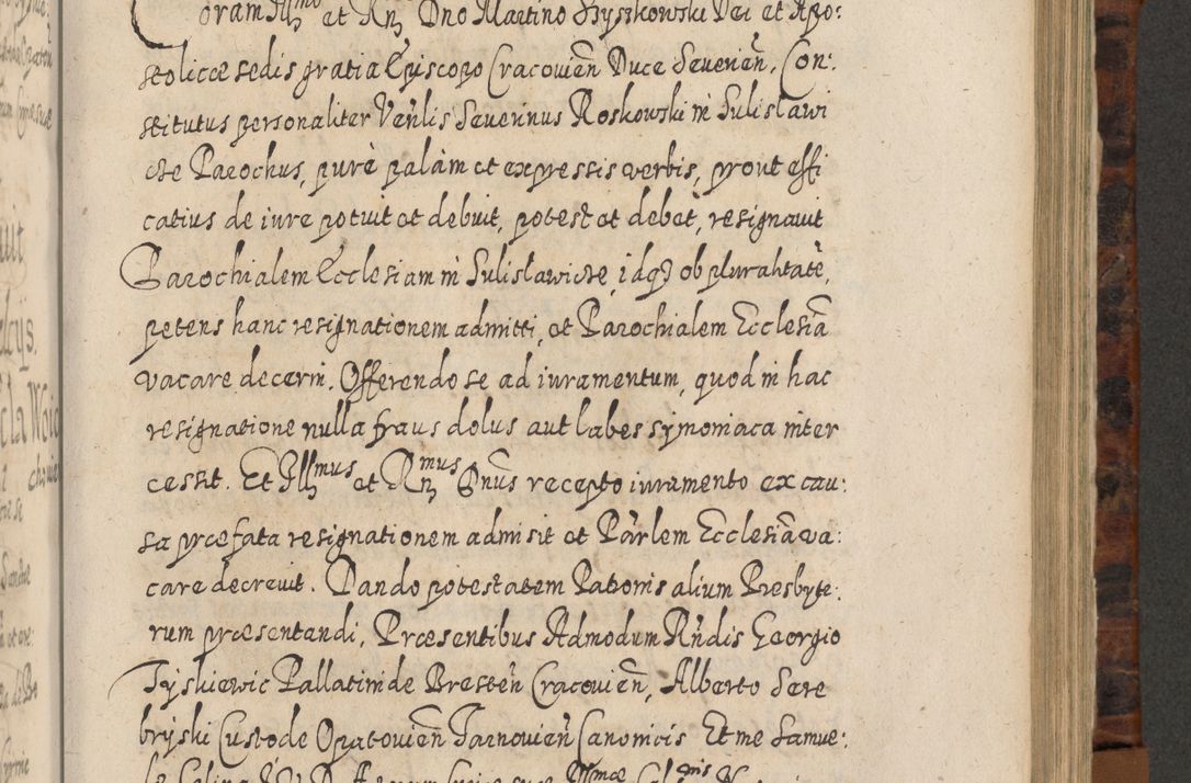 Zdjęcie nr 748 dla obiektu archiwalnego: Acta actorum, causarum spiritualium, civilium, criminalium, obligationum, quietationum, inscpritionum, cessionum, decimarum, testamentorum R. D. Martini Szyszkowski, episcopi Cracoviensis, ducis Severiensis in annis 1624 - 1626. Tomus tertius.