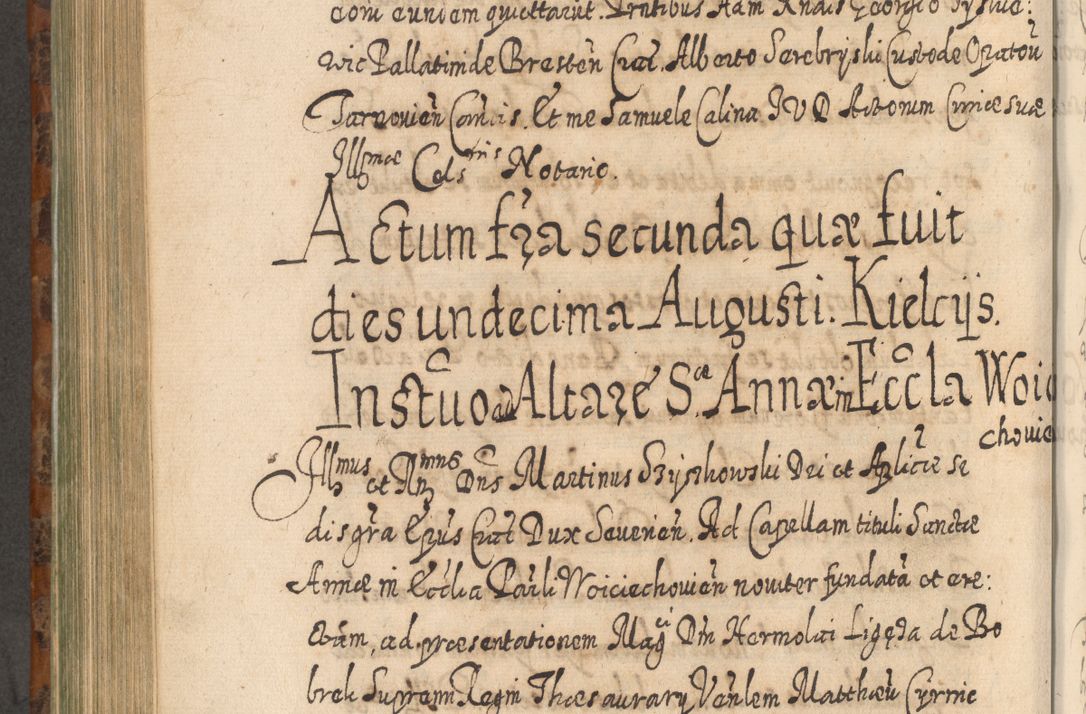 Zdjęcie nr 747 dla obiektu archiwalnego: Acta actorum, causarum spiritualium, civilium, criminalium, obligationum, quietationum, inscpritionum, cessionum, decimarum, testamentorum R. D. Martini Szyszkowski, episcopi Cracoviensis, ducis Severiensis in annis 1624 - 1626. Tomus tertius.