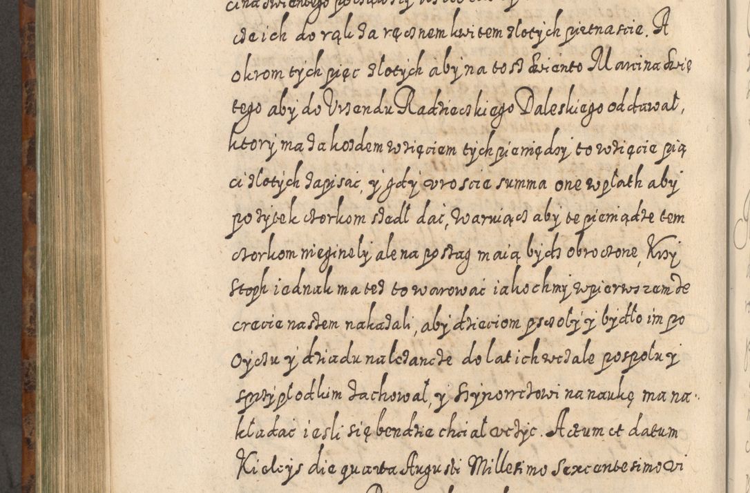 Zdjęcie nr 741 dla obiektu archiwalnego: Acta actorum, causarum spiritualium, civilium, criminalium, obligationum, quietationum, inscpritionum, cessionum, decimarum, testamentorum R. D. Martini Szyszkowski, episcopi Cracoviensis, ducis Severiensis in annis 1624 - 1626. Tomus tertius.