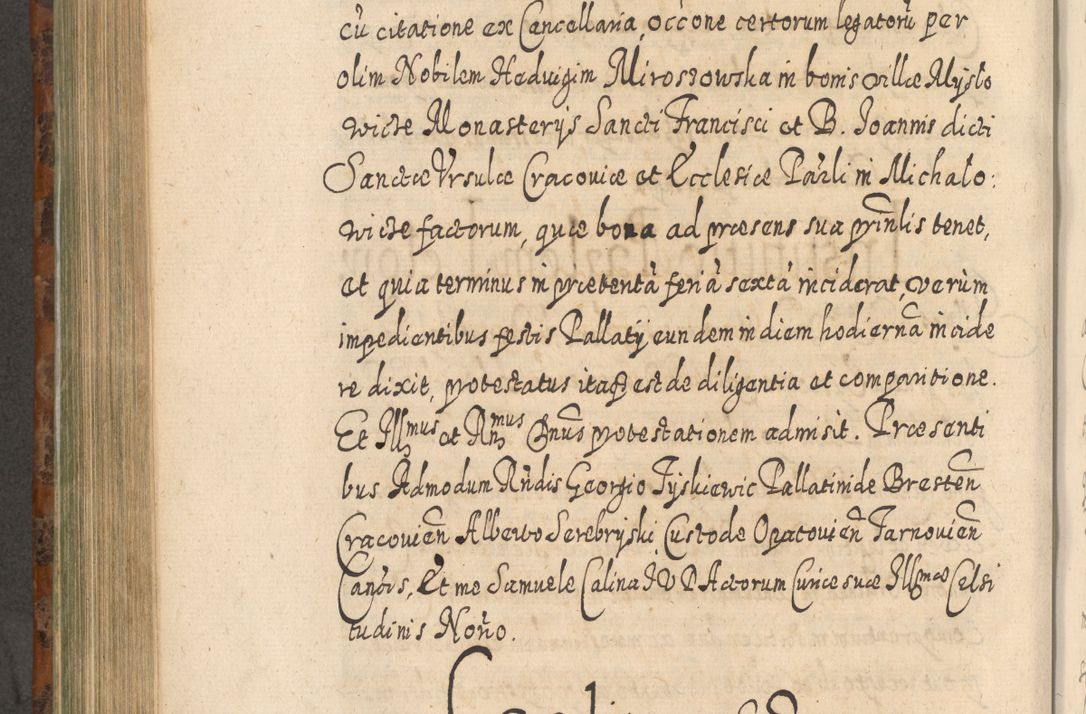 Zdjęcie nr 743 dla obiektu archiwalnego: Acta actorum, causarum spiritualium, civilium, criminalium, obligationum, quietationum, inscpritionum, cessionum, decimarum, testamentorum R. D. Martini Szyszkowski, episcopi Cracoviensis, ducis Severiensis in annis 1624 - 1626. Tomus tertius.