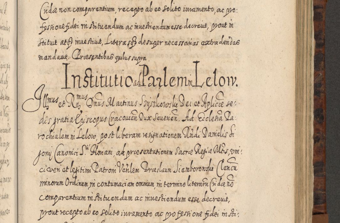Zdjęcie nr 742 dla obiektu archiwalnego: Acta actorum, causarum spiritualium, civilium, criminalium, obligationum, quietationum, inscpritionum, cessionum, decimarum, testamentorum R. D. Martini Szyszkowski, episcopi Cracoviensis, ducis Severiensis in annis 1624 - 1626. Tomus tertius.