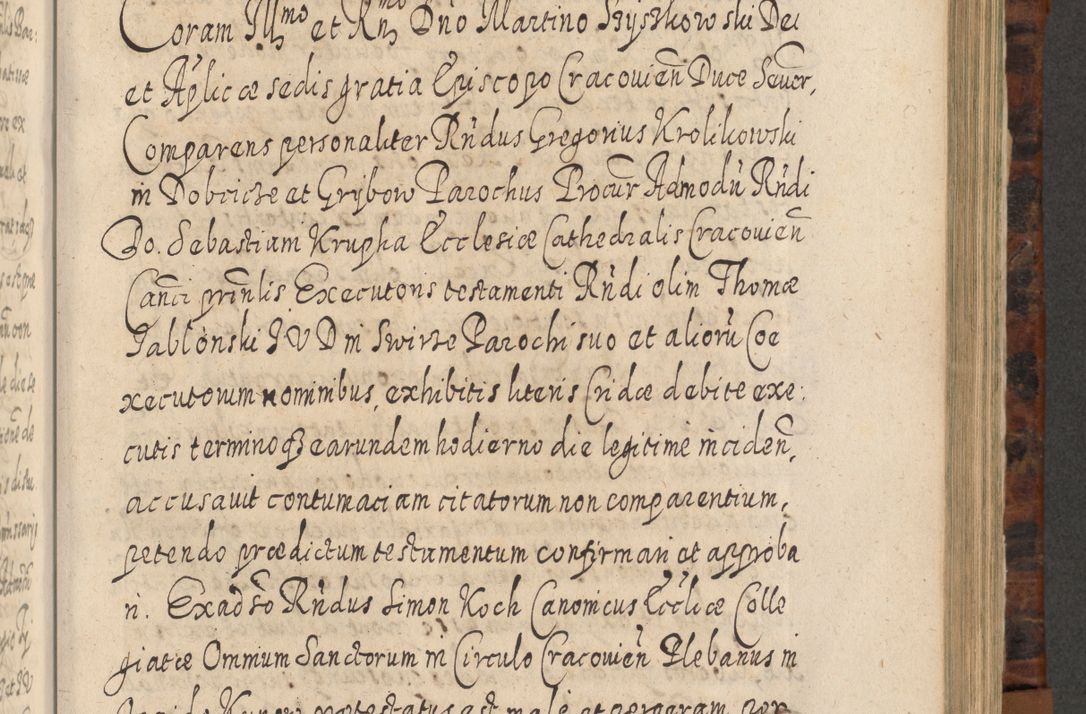 Zdjęcie nr 712 dla obiektu archiwalnego: Acta actorum, causarum spiritualium, civilium, criminalium, obligationum, quietationum, inscpritionum, cessionum, decimarum, testamentorum R. D. Martini Szyszkowski, episcopi Cracoviensis, ducis Severiensis in annis 1624 - 1626. Tomus tertius.
