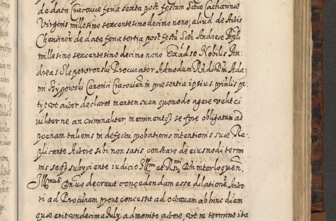 Zdjęcie nr 708 dla obiektu archiwalnego: Acta actorum, causarum spiritualium, civilium, criminalium, obligationum, quietationum, inscpritionum, cessionum, decimarum, testamentorum R. D. Martini Szyszkowski, episcopi Cracoviensis, ducis Severiensis in annis 1624 - 1626. Tomus tertius.