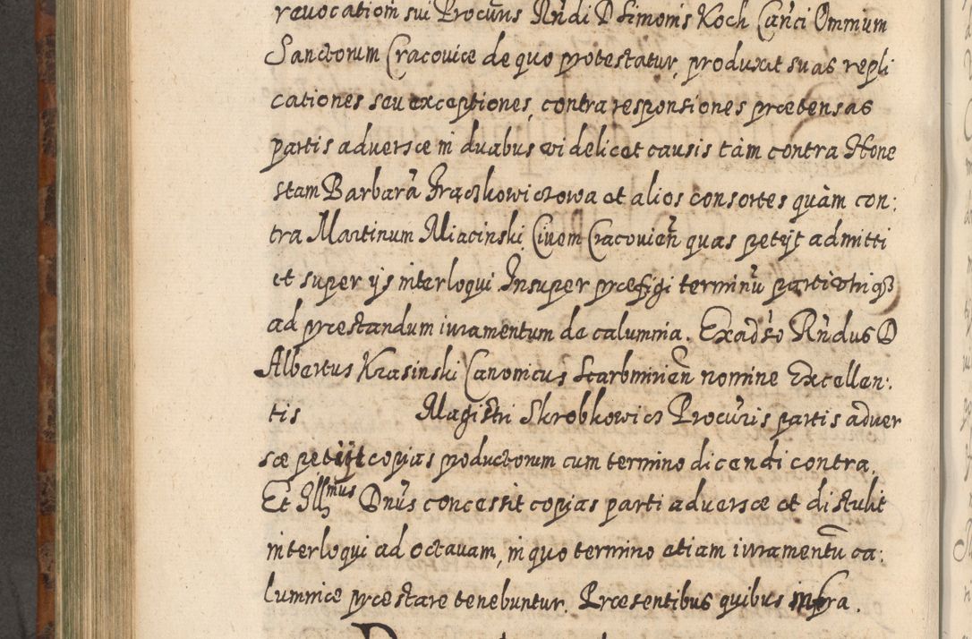 Zdjęcie nr 707 dla obiektu archiwalnego: Acta actorum, causarum spiritualium, civilium, criminalium, obligationum, quietationum, inscpritionum, cessionum, decimarum, testamentorum R. D. Martini Szyszkowski, episcopi Cracoviensis, ducis Severiensis in annis 1624 - 1626. Tomus tertius.