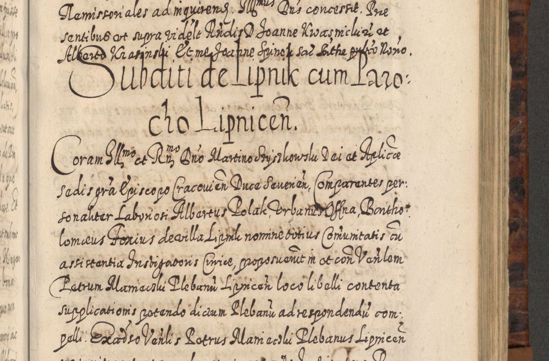 Zdjęcie nr 706 dla obiektu archiwalnego: Acta actorum, causarum spiritualium, civilium, criminalium, obligationum, quietationum, inscpritionum, cessionum, decimarum, testamentorum R. D. Martini Szyszkowski, episcopi Cracoviensis, ducis Severiensis in annis 1624 - 1626. Tomus tertius.