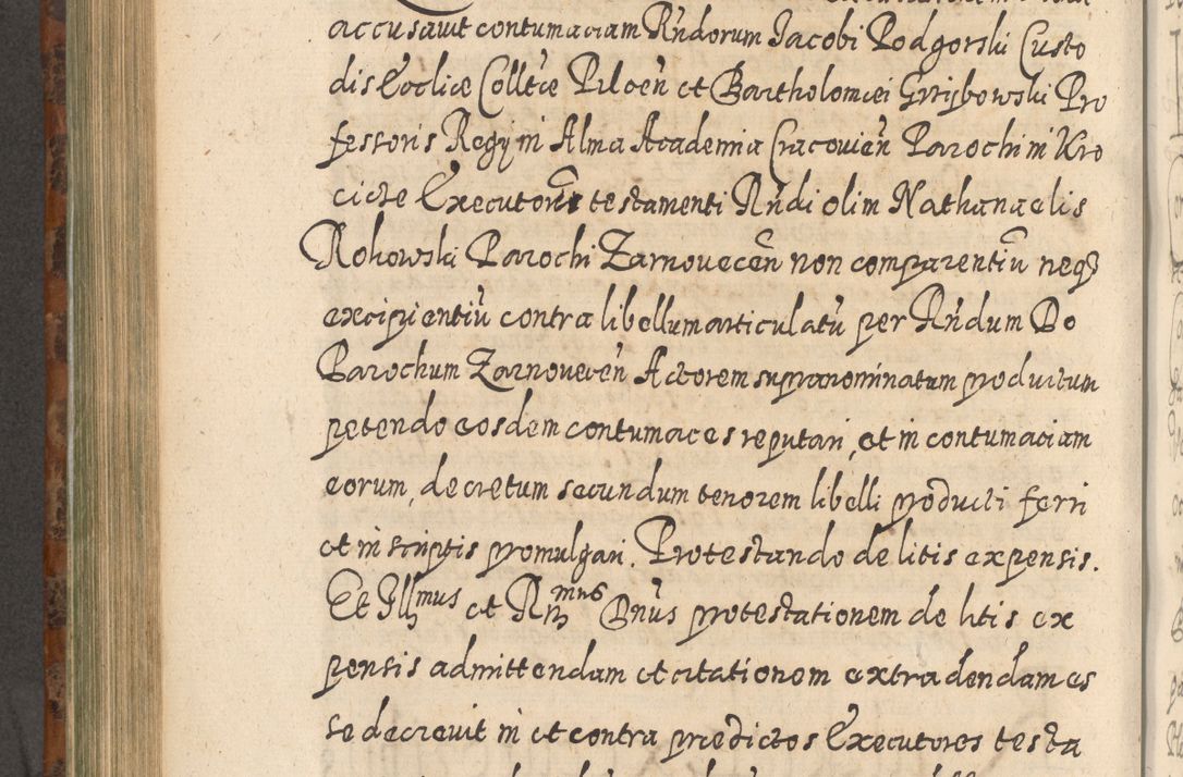 Zdjęcie nr 703 dla obiektu archiwalnego: Acta actorum, causarum spiritualium, civilium, criminalium, obligationum, quietationum, inscpritionum, cessionum, decimarum, testamentorum R. D. Martini Szyszkowski, episcopi Cracoviensis, ducis Severiensis in annis 1624 - 1626. Tomus tertius.