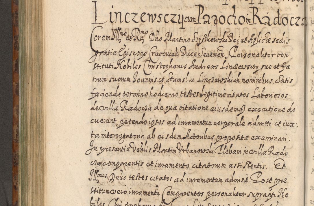 Zdjęcie nr 695 dla obiektu archiwalnego: Acta actorum, causarum spiritualium, civilium, criminalium, obligationum, quietationum, inscpritionum, cessionum, decimarum, testamentorum R. D. Martini Szyszkowski, episcopi Cracoviensis, ducis Severiensis in annis 1624 - 1626. Tomus tertius.
