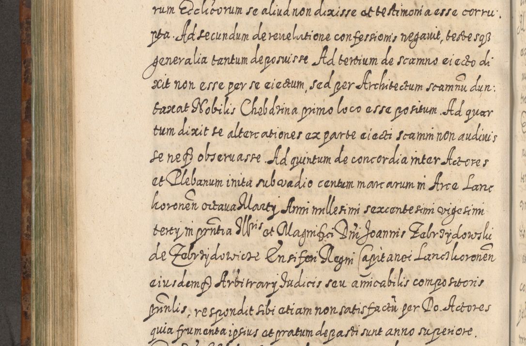 Zdjęcie nr 697 dla obiektu archiwalnego: Acta actorum, causarum spiritualium, civilium, criminalium, obligationum, quietationum, inscpritionum, cessionum, decimarum, testamentorum R. D. Martini Szyszkowski, episcopi Cracoviensis, ducis Severiensis in annis 1624 - 1626. Tomus tertius.
