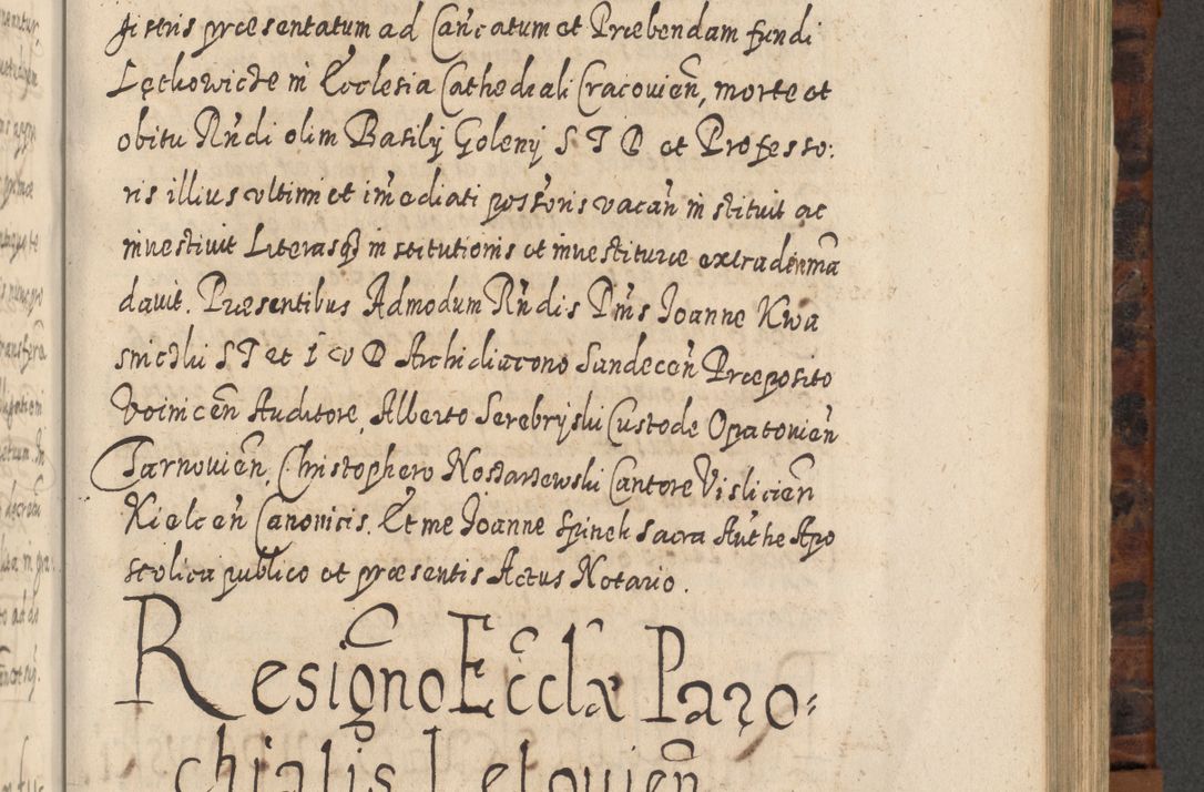 Zdjęcie nr 686 dla obiektu archiwalnego: Acta actorum, causarum spiritualium, civilium, criminalium, obligationum, quietationum, inscpritionum, cessionum, decimarum, testamentorum R. D. Martini Szyszkowski, episcopi Cracoviensis, ducis Severiensis in annis 1624 - 1626. Tomus tertius.