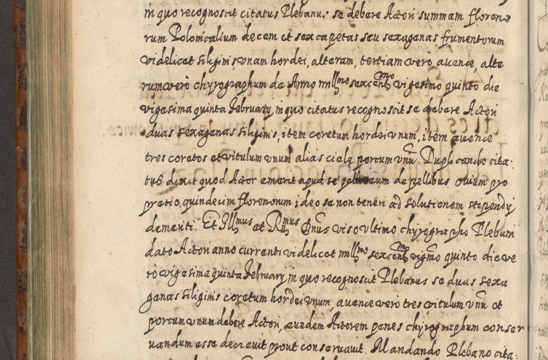 Zdjęcie nr 681 dla obiektu archiwalnego: Acta actorum, causarum spiritualium, civilium, criminalium, obligationum, quietationum, inscpritionum, cessionum, decimarum, testamentorum R. D. Martini Szyszkowski, episcopi Cracoviensis, ducis Severiensis in annis 1624 - 1626. Tomus tertius.