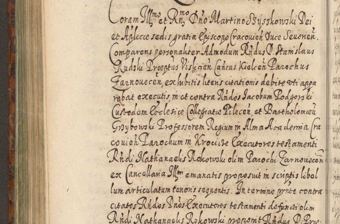 Zdjęcie nr 673 dla obiektu archiwalnego: Acta actorum, causarum spiritualium, civilium, criminalium, obligationum, quietationum, inscpritionum, cessionum, decimarum, testamentorum R. D. Martini Szyszkowski, episcopi Cracoviensis, ducis Severiensis in annis 1624 - 1626. Tomus tertius.