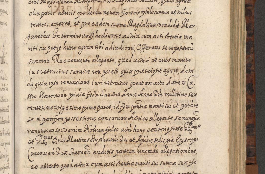 Zdjęcie nr 664 dla obiektu archiwalnego: Acta actorum, causarum spiritualium, civilium, criminalium, obligationum, quietationum, inscpritionum, cessionum, decimarum, testamentorum R. D. Martini Szyszkowski, episcopi Cracoviensis, ducis Severiensis in annis 1624 - 1626. Tomus tertius.