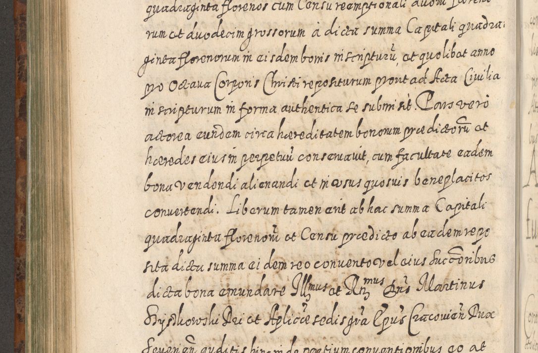 Zdjęcie nr 657 dla obiektu archiwalnego: Acta actorum, causarum spiritualium, civilium, criminalium, obligationum, quietationum, inscpritionum, cessionum, decimarum, testamentorum R. D. Martini Szyszkowski, episcopi Cracoviensis, ducis Severiensis in annis 1624 - 1626. Tomus tertius.