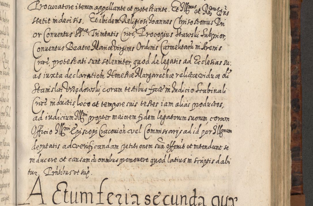 Zdjęcie nr 652 dla obiektu archiwalnego: Acta actorum, causarum spiritualium, civilium, criminalium, obligationum, quietationum, inscpritionum, cessionum, decimarum, testamentorum R. D. Martini Szyszkowski, episcopi Cracoviensis, ducis Severiensis in annis 1624 - 1626. Tomus tertius.