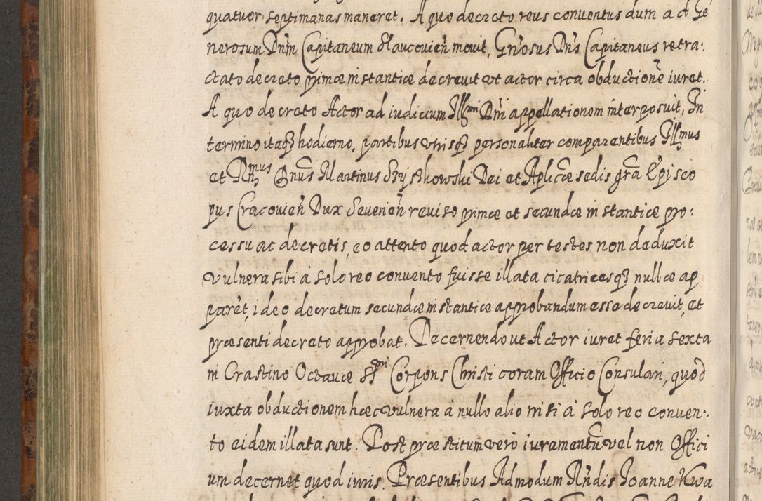 Zdjęcie nr 653 dla obiektu archiwalnego: Acta actorum, causarum spiritualium, civilium, criminalium, obligationum, quietationum, inscpritionum, cessionum, decimarum, testamentorum R. D. Martini Szyszkowski, episcopi Cracoviensis, ducis Severiensis in annis 1624 - 1626. Tomus tertius.