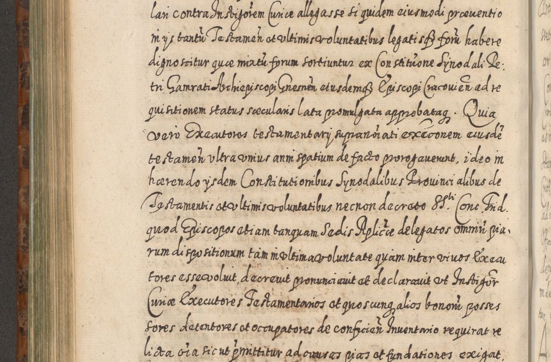 Zdjęcie nr 651 dla obiektu archiwalnego: Acta actorum, causarum spiritualium, civilium, criminalium, obligationum, quietationum, inscpritionum, cessionum, decimarum, testamentorum R. D. Martini Szyszkowski, episcopi Cracoviensis, ducis Severiensis in annis 1624 - 1626. Tomus tertius.