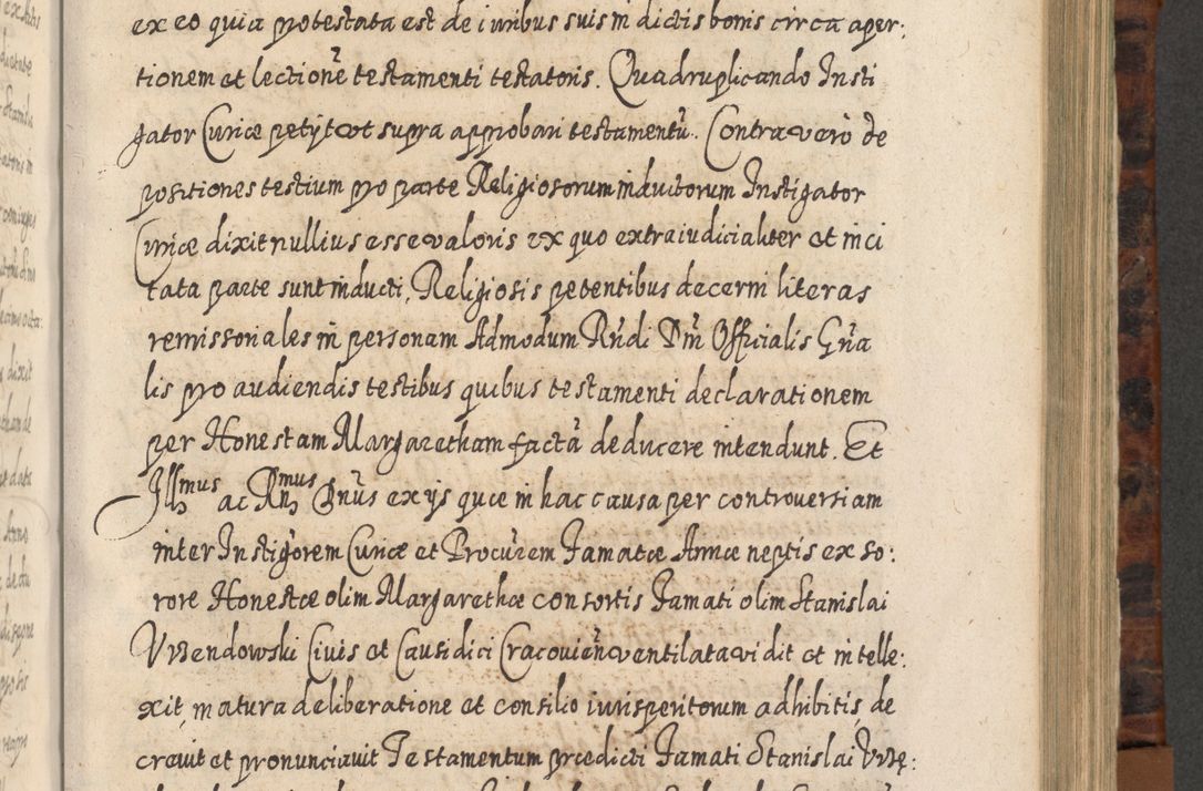 Zdjęcie nr 650 dla obiektu archiwalnego: Acta actorum, causarum spiritualium, civilium, criminalium, obligationum, quietationum, inscpritionum, cessionum, decimarum, testamentorum R. D. Martini Szyszkowski, episcopi Cracoviensis, ducis Severiensis in annis 1624 - 1626. Tomus tertius.