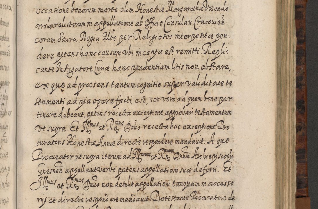 Zdjęcie nr 648 dla obiektu archiwalnego: Acta actorum, causarum spiritualium, civilium, criminalium, obligationum, quietationum, inscpritionum, cessionum, decimarum, testamentorum R. D. Martini Szyszkowski, episcopi Cracoviensis, ducis Severiensis in annis 1624 - 1626. Tomus tertius.