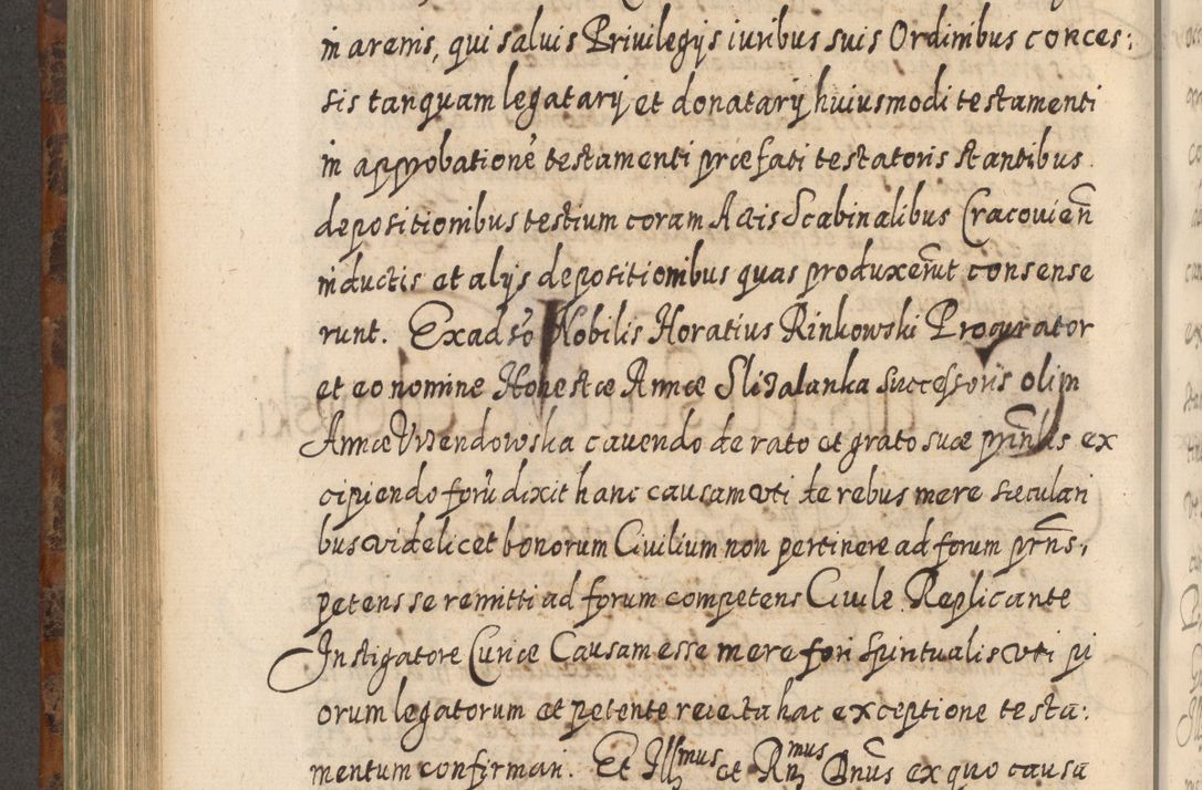 Zdjęcie nr 647 dla obiektu archiwalnego: Acta actorum, causarum spiritualium, civilium, criminalium, obligationum, quietationum, inscpritionum, cessionum, decimarum, testamentorum R. D. Martini Szyszkowski, episcopi Cracoviensis, ducis Severiensis in annis 1624 - 1626. Tomus tertius.