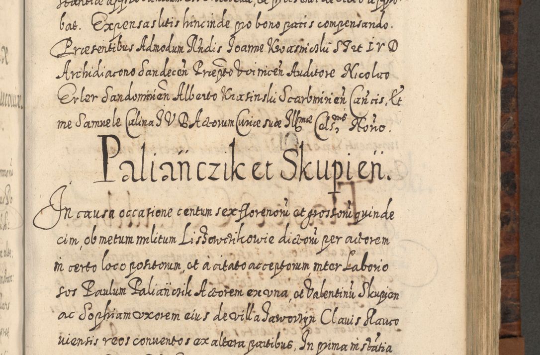 Zdjęcie nr 644 dla obiektu archiwalnego: Acta actorum, causarum spiritualium, civilium, criminalium, obligationum, quietationum, inscpritionum, cessionum, decimarum, testamentorum R. D. Martini Szyszkowski, episcopi Cracoviensis, ducis Severiensis in annis 1624 - 1626. Tomus tertius.