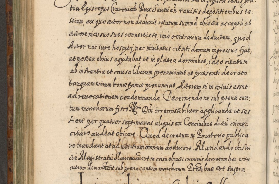 Zdjęcie nr 641 dla obiektu archiwalnego: Acta actorum, causarum spiritualium, civilium, criminalium, obligationum, quietationum, inscpritionum, cessionum, decimarum, testamentorum R. D. Martini Szyszkowski, episcopi Cracoviensis, ducis Severiensis in annis 1624 - 1626. Tomus tertius.