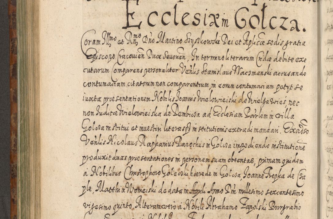 Zdjęcie nr 625 dla obiektu archiwalnego: Acta actorum, causarum spiritualium, civilium, criminalium, obligationum, quietationum, inscpritionum, cessionum, decimarum, testamentorum R. D. Martini Szyszkowski, episcopi Cracoviensis, ducis Severiensis in annis 1624 - 1626. Tomus tertius.