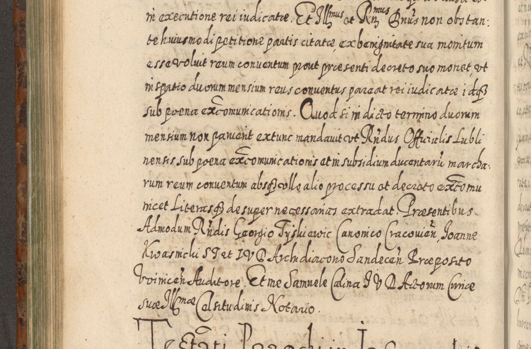 Zdjęcie nr 619 dla obiektu archiwalnego: Acta actorum, causarum spiritualium, civilium, criminalium, obligationum, quietationum, inscpritionum, cessionum, decimarum, testamentorum R. D. Martini Szyszkowski, episcopi Cracoviensis, ducis Severiensis in annis 1624 - 1626. Tomus tertius.