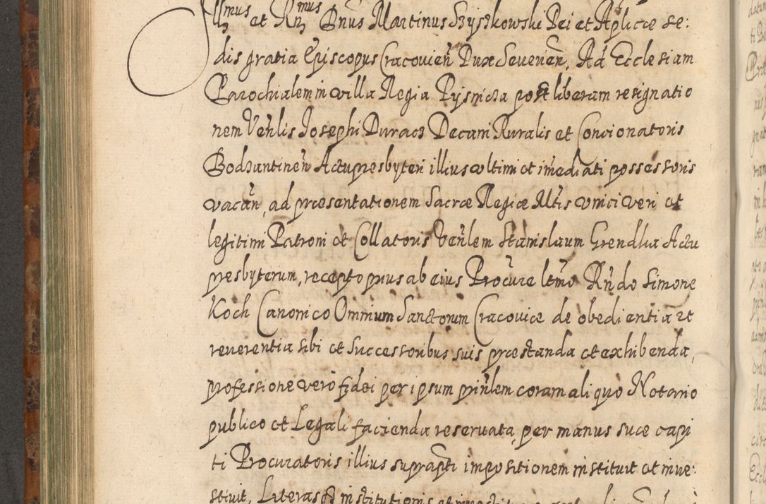 Zdjęcie nr 623 dla obiektu archiwalnego: Acta actorum, causarum spiritualium, civilium, criminalium, obligationum, quietationum, inscpritionum, cessionum, decimarum, testamentorum R. D. Martini Szyszkowski, episcopi Cracoviensis, ducis Severiensis in annis 1624 - 1626. Tomus tertius.