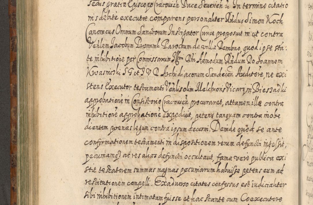 Zdjęcie nr 621 dla obiektu archiwalnego: Acta actorum, causarum spiritualium, civilium, criminalium, obligationum, quietationum, inscpritionum, cessionum, decimarum, testamentorum R. D. Martini Szyszkowski, episcopi Cracoviensis, ducis Severiensis in annis 1624 - 1626. Tomus tertius.