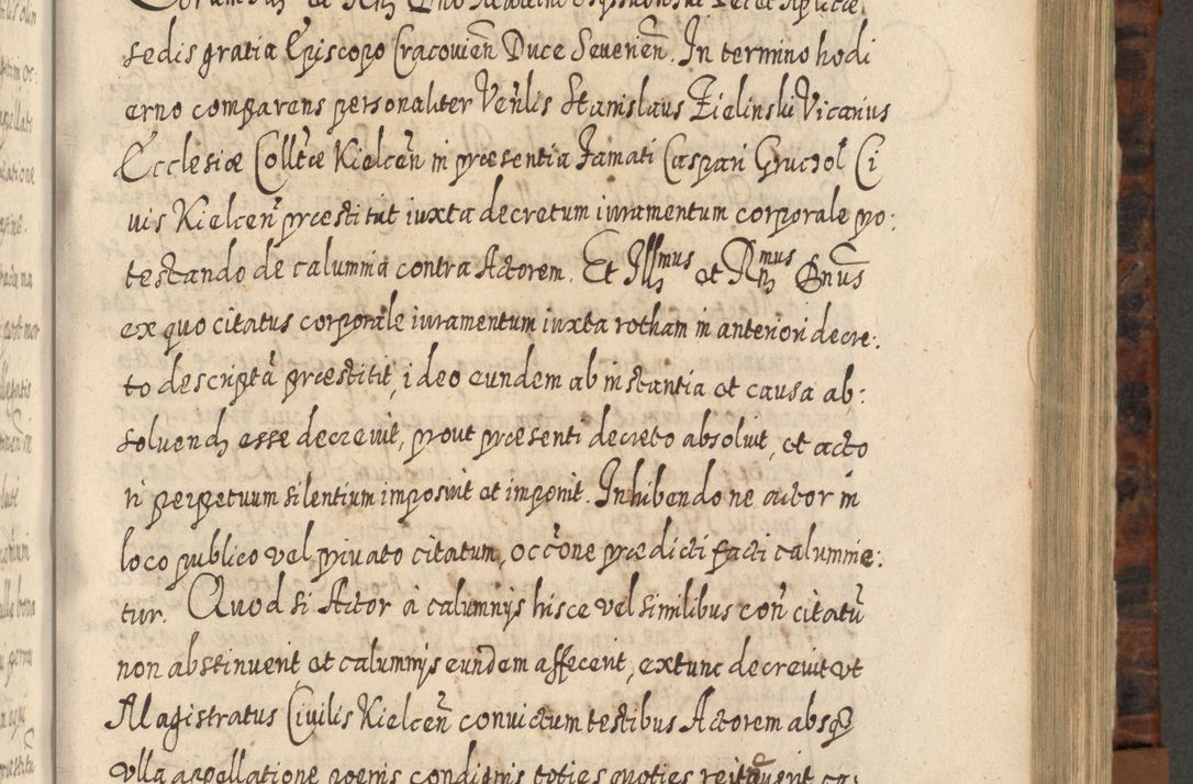 Zdjęcie nr 616 dla obiektu archiwalnego: Acta actorum, causarum spiritualium, civilium, criminalium, obligationum, quietationum, inscpritionum, cessionum, decimarum, testamentorum R. D. Martini Szyszkowski, episcopi Cracoviensis, ducis Severiensis in annis 1624 - 1626. Tomus tertius.