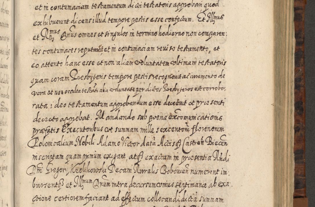 Zdjęcie nr 620 dla obiektu archiwalnego: Acta actorum, causarum spiritualium, civilium, criminalium, obligationum, quietationum, inscpritionum, cessionum, decimarum, testamentorum R. D. Martini Szyszkowski, episcopi Cracoviensis, ducis Severiensis in annis 1624 - 1626. Tomus tertius.