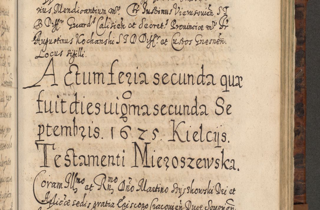 Zdjęcie nr 812 dla obiektu archiwalnego: Acta actorum, causarum spiritualium, civilium, criminalium, obligationum, quietationum, inscpritionum, cessionum, decimarum, testamentorum R. D. Martini Szyszkowski, episcopi Cracoviensis, ducis Severiensis in annis 1624 - 1626. Tomus tertius.