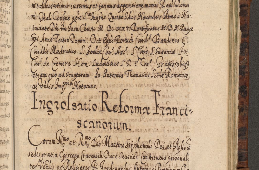 Zdjęcie nr 984 dla obiektu archiwalnego: Acta actorum, causarum spiritualium, civilium, criminalium, obligationum, quietationum, inscpritionum, cessionum, decimarum, testamentorum R. D. Martini Szyszkowski, episcopi Cracoviensis, ducis Severiensis in annis 1624 - 1626. Tomus tertius.