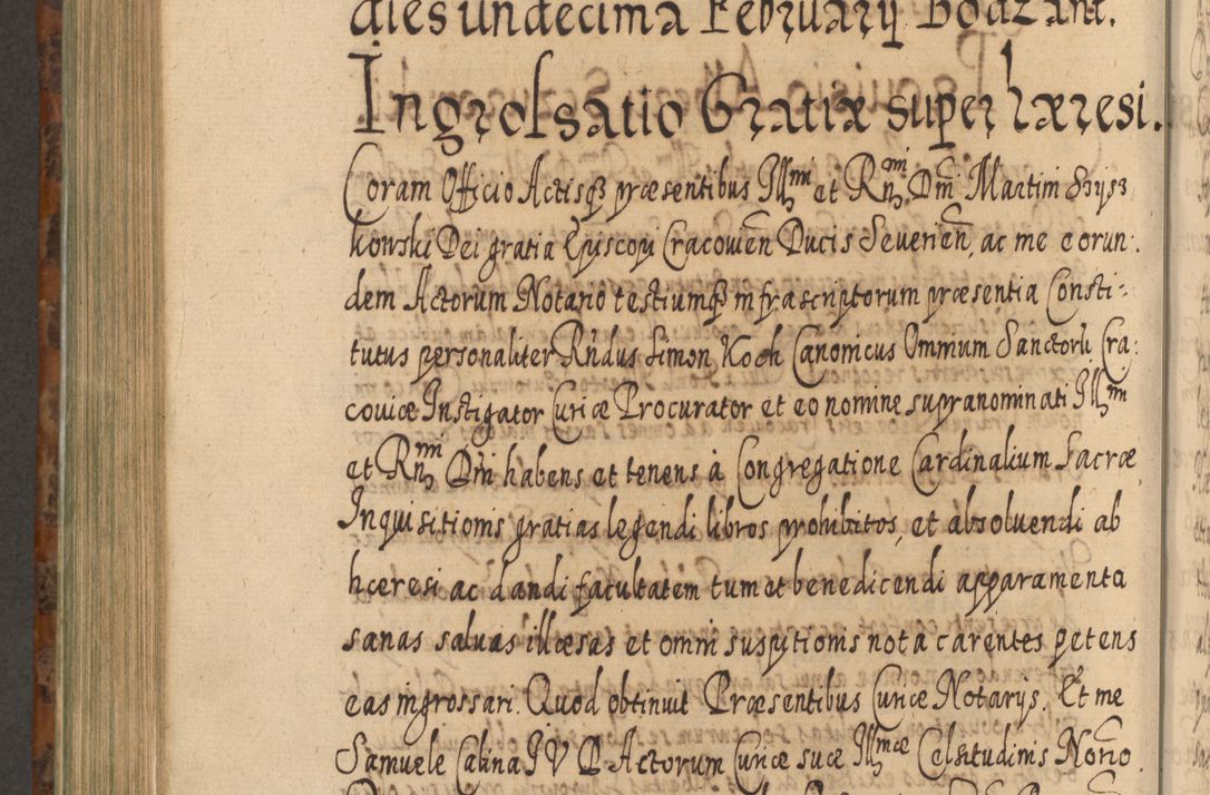 Zdjęcie nr 979 dla obiektu archiwalnego: Acta actorum, causarum spiritualium, civilium, criminalium, obligationum, quietationum, inscpritionum, cessionum, decimarum, testamentorum R. D. Martini Szyszkowski, episcopi Cracoviensis, ducis Severiensis in annis 1624 - 1626. Tomus tertius.