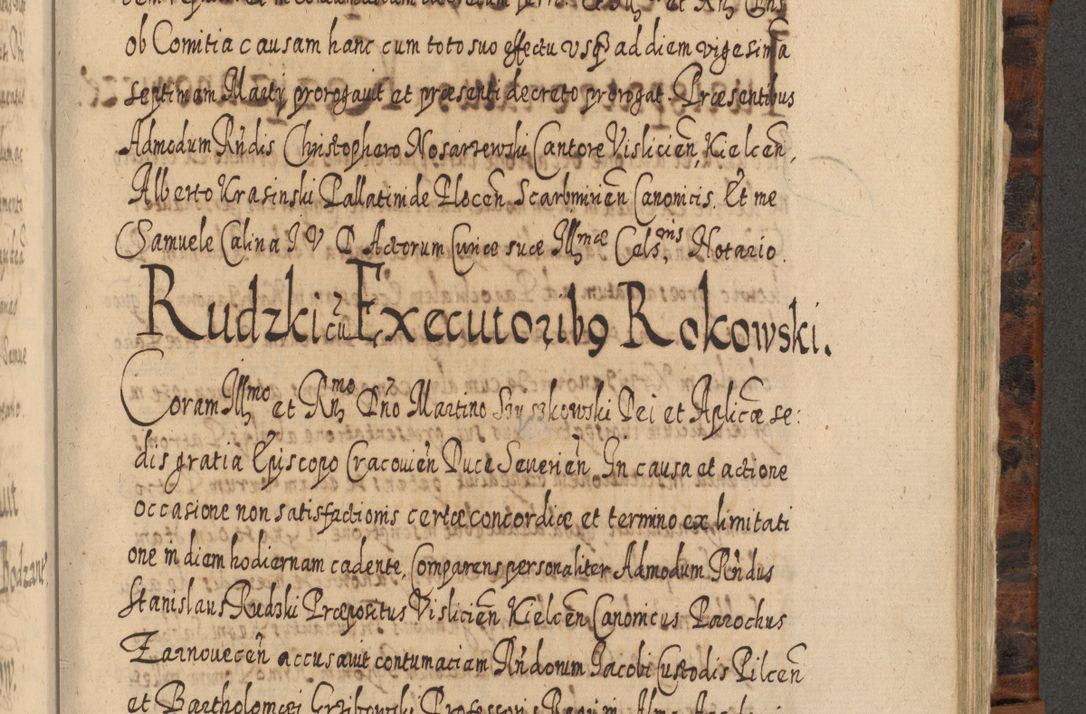 Zdjęcie nr 976 dla obiektu archiwalnego: Acta actorum, causarum spiritualium, civilium, criminalium, obligationum, quietationum, inscpritionum, cessionum, decimarum, testamentorum R. D. Martini Szyszkowski, episcopi Cracoviensis, ducis Severiensis in annis 1624 - 1626. Tomus tertius.