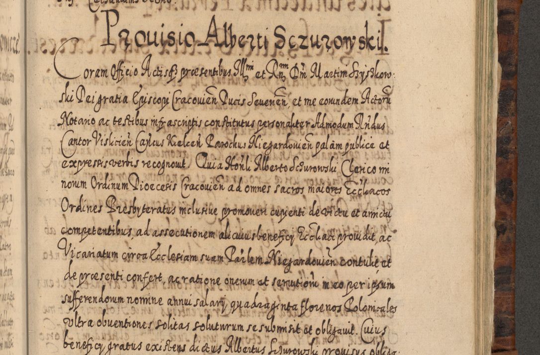 Zdjęcie nr 978 dla obiektu archiwalnego: Acta actorum, causarum spiritualium, civilium, criminalium, obligationum, quietationum, inscpritionum, cessionum, decimarum, testamentorum R. D. Martini Szyszkowski, episcopi Cracoviensis, ducis Severiensis in annis 1624 - 1626. Tomus tertius.