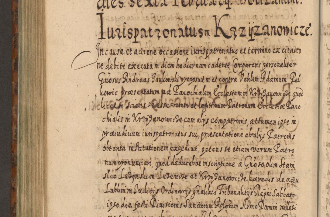 Zdjęcie nr 977 dla obiektu archiwalnego: Acta actorum, causarum spiritualium, civilium, criminalium, obligationum, quietationum, inscpritionum, cessionum, decimarum, testamentorum R. D. Martini Szyszkowski, episcopi Cracoviensis, ducis Severiensis in annis 1624 - 1626. Tomus tertius.