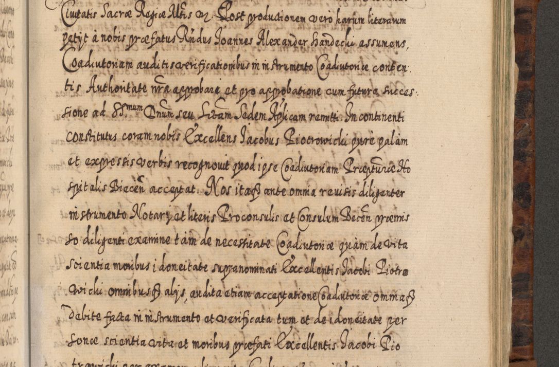 Zdjęcie nr 972 dla obiektu archiwalnego: Acta actorum, causarum spiritualium, civilium, criminalium, obligationum, quietationum, inscpritionum, cessionum, decimarum, testamentorum R. D. Martini Szyszkowski, episcopi Cracoviensis, ducis Severiensis in annis 1624 - 1626. Tomus tertius.