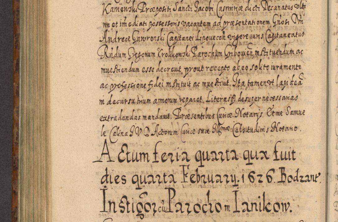 Zdjęcie nr 975 dla obiektu archiwalnego: Acta actorum, causarum spiritualium, civilium, criminalium, obligationum, quietationum, inscpritionum, cessionum, decimarum, testamentorum R. D. Martini Szyszkowski, episcopi Cracoviensis, ducis Severiensis in annis 1624 - 1626. Tomus tertius.