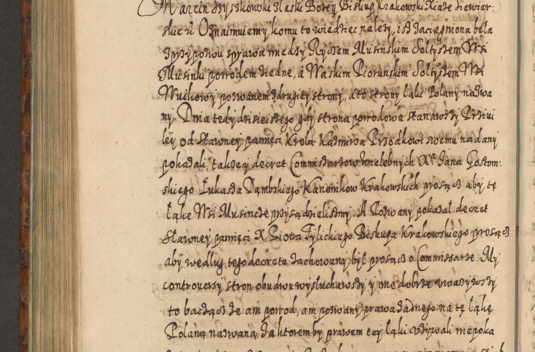 Zdjęcie nr 973 dla obiektu archiwalnego: Acta actorum, causarum spiritualium, civilium, criminalium, obligationum, quietationum, inscpritionum, cessionum, decimarum, testamentorum R. D. Martini Szyszkowski, episcopi Cracoviensis, ducis Severiensis in annis 1624 - 1626. Tomus tertius.